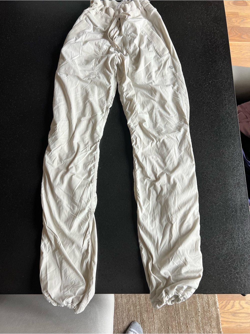 Lululemon Mid-Rise Dance Studio Pants - Bone/Ivory (Size 2)